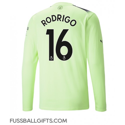 Manchester City Rodri Hernandez #16 Fußballbekleidung 3rd trikot 2022-23 Langarm